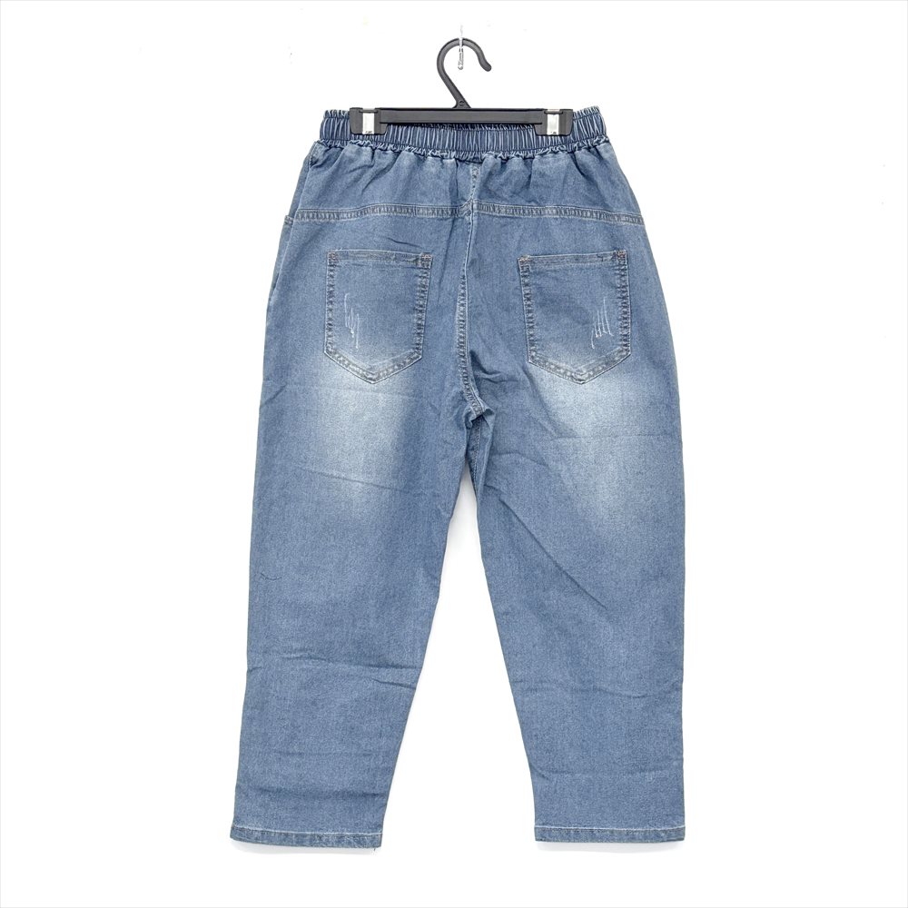 P000 【SOLDYLAN】レース貼りリメイク風パッチワーク デニムパンツ