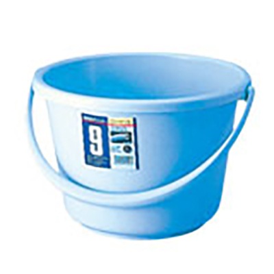 〔20個セット〕 広口 バケツ/ばけつ 〔容量：9L ブルー〕 リス ベルク 〔掃除用品 日用品 生活用品〕 ２０個セット お徳用セット 広口 バケツ ⁄ ばけつ 容量：9L ブルー