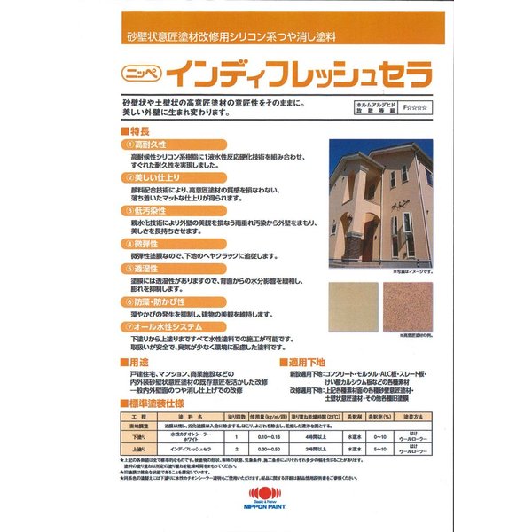 日本ペイント　内外壁塗料 日本ペイント パーフェクトトップSi ND-184 艶有 15Kg 外壁 水性
