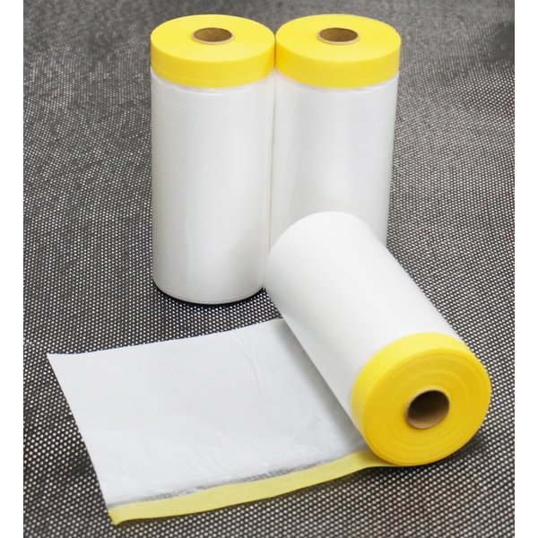 養生 タンカル マスカー 550mm×35ｍ（マスキングテープ付き） 1本 /塗装 補修 マスキング 養生テープ 保護