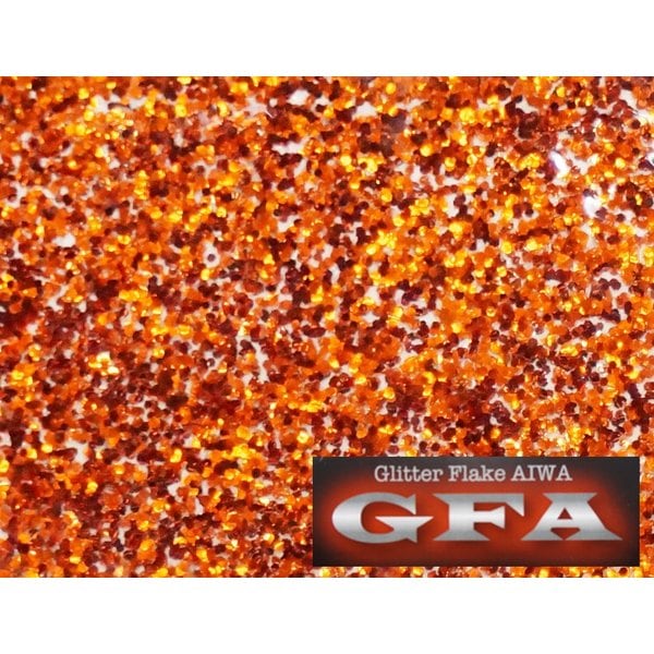 ＧＦＡ グリッター フレーク マリーゴールド 30g / ラメ カスタム ネイル ゴールド ヘルメット