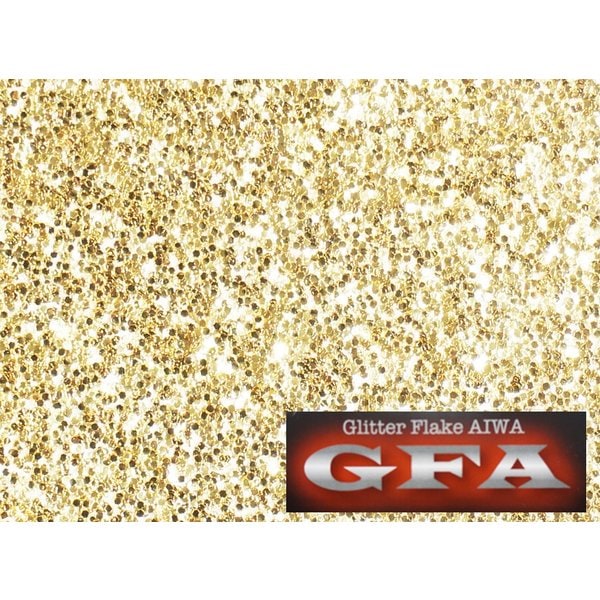 ＧＦＡ グリッター フレーク ライトゴールド 30g / ラメ カスタム ネイル ゴールド ヘルメット
