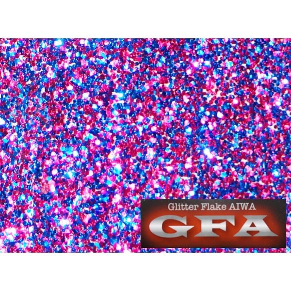 ＧＦＡ グリッター フレーク ブルーインディゴ 10g / ラメ カスタム ネイル ブルー ヘルメット