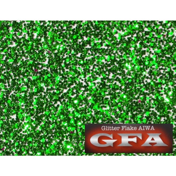 ＧＦＡ グリッター フレーク ケリーグリーン 60g / ラメ カスタム ネイル グリーン ヘルメット