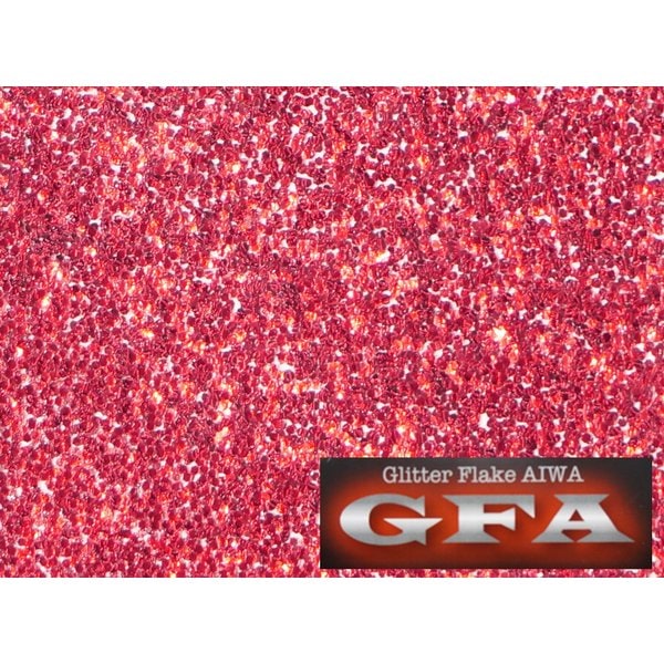ＧＦＡ グリッター フレーク ブライトレッド 30g / ラメ カスタム ネイル レッド ヘルメット