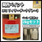 関西ペイント 2液 ダークグレー プラサフ 1kgセット/レタンPG