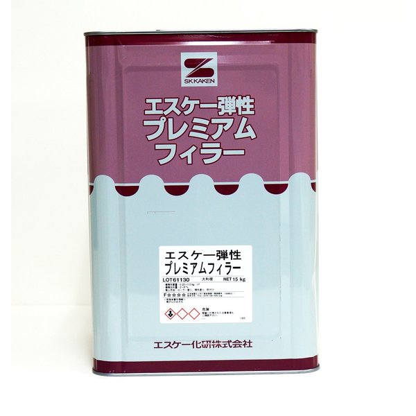 弾性プレミアムフィラー 15kg ホワイト  エスケー化研 白 下地調整塗材 塗料