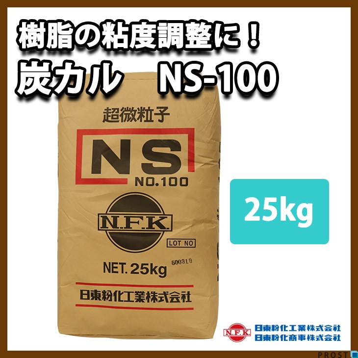 炭カル NS-100　25kg　/ FRP樹脂　炭酸カルシウム　