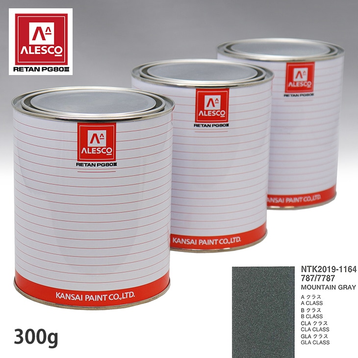 関西ペイント PG80 調色 メルセデス ベンツ 787/7787 MOUNTAIN GRAY