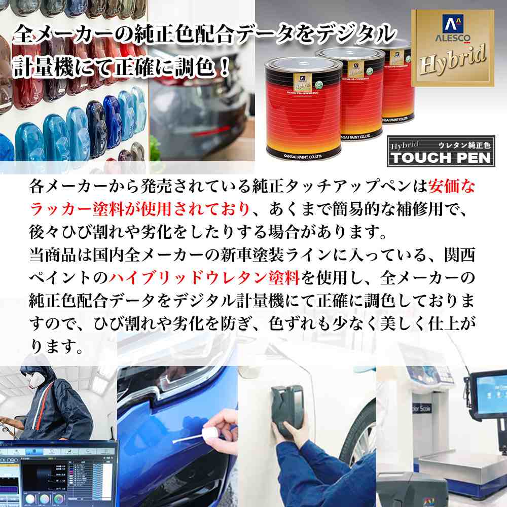 高級ウレタン タッチアップペン メーカー純正色 ニッサン EAK ビート