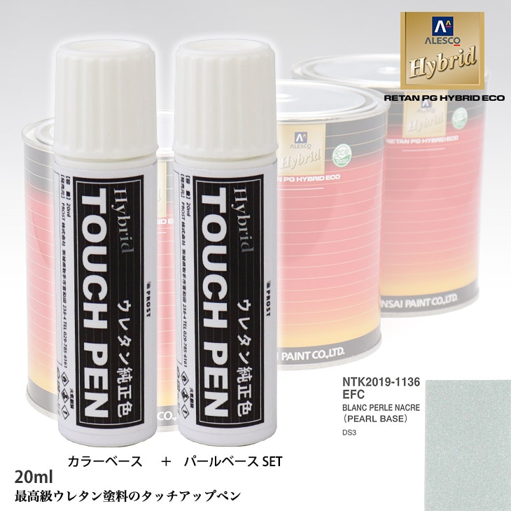 ロックペイント パナロック 調色 シトロエン EFC BLANC PERLE NACRE 原液カラーベース3kg 原液パールベース3kg セット（3コート） ロックペイント パナロック 調色 シトロエン EFC BLANC PERLE NACRE