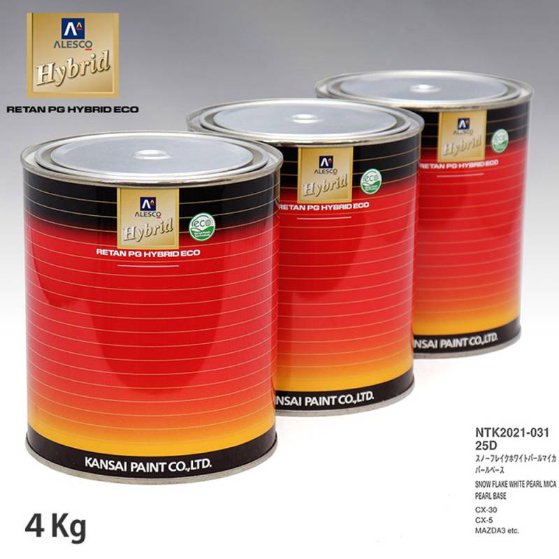 関西ペイント HB 調色 マツダ 25D スノーフレークホワイトパールマイカ