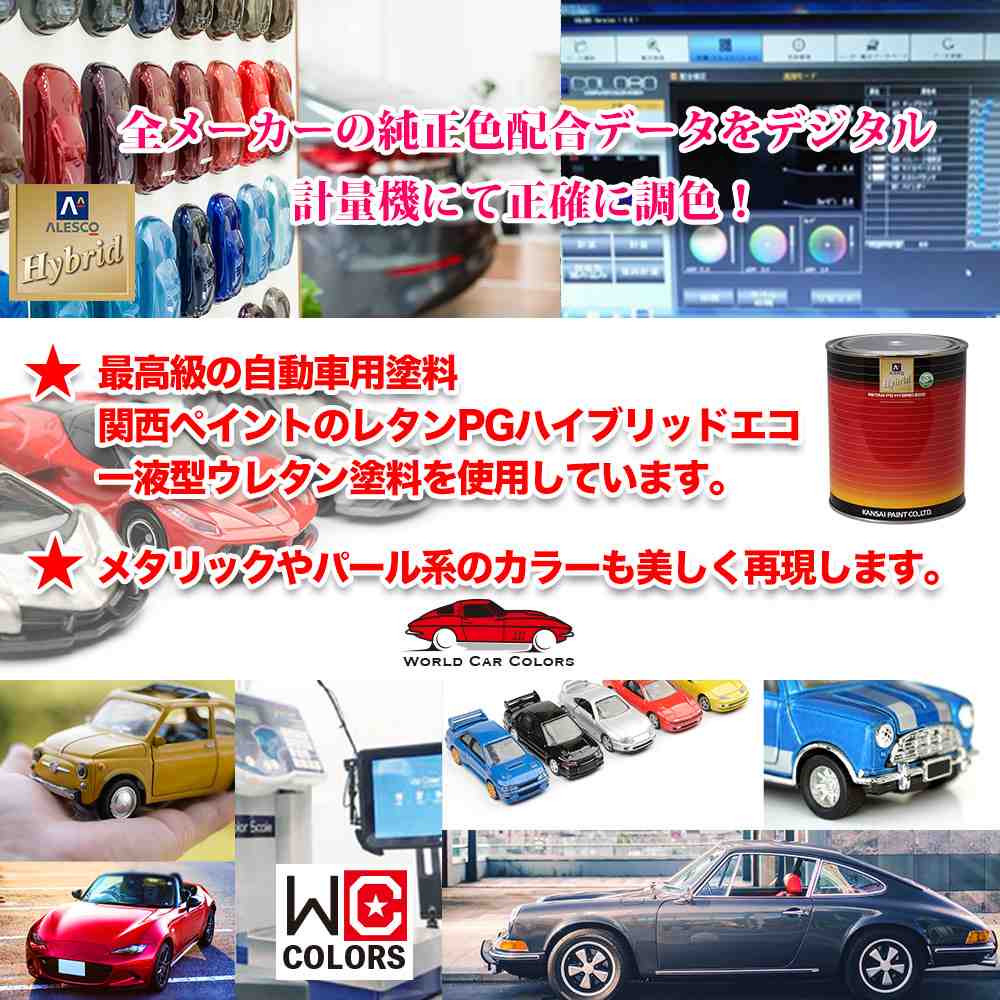 関西ペイント PG80 調色 スズキ ZK1 ラベンダーM 4kg（原液） ワールドカーカラー ホビー用 メーカー純正色 スズキ ZK1 ラベンダーＭ