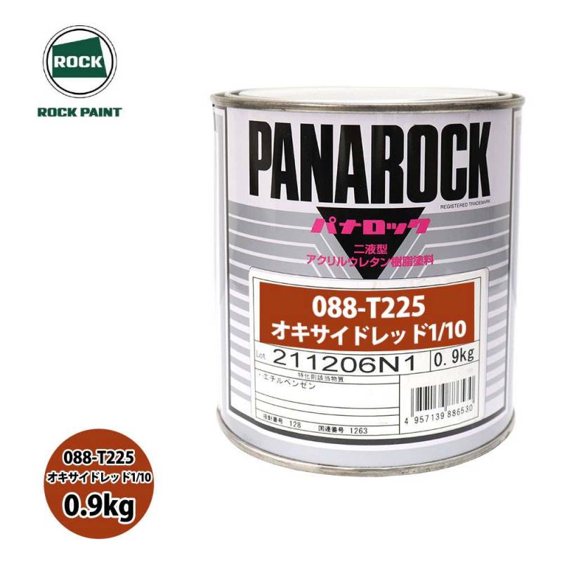 ロック パナロック 088-T225 オキサイドレッド1/10 原色 0.9kg/ロック