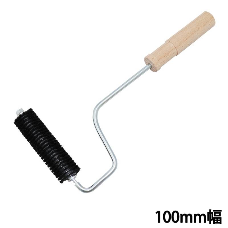 FRP脱泡用豚毛ローラー 100mm幅/FRP 脱泡 ローラー