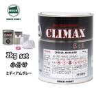 ロックプラサフクライマックス（ミディアムグレー）4kg 硬化剤セット ロックペイント プラサフクライマックス 全3色 主剤4kg プラサフ