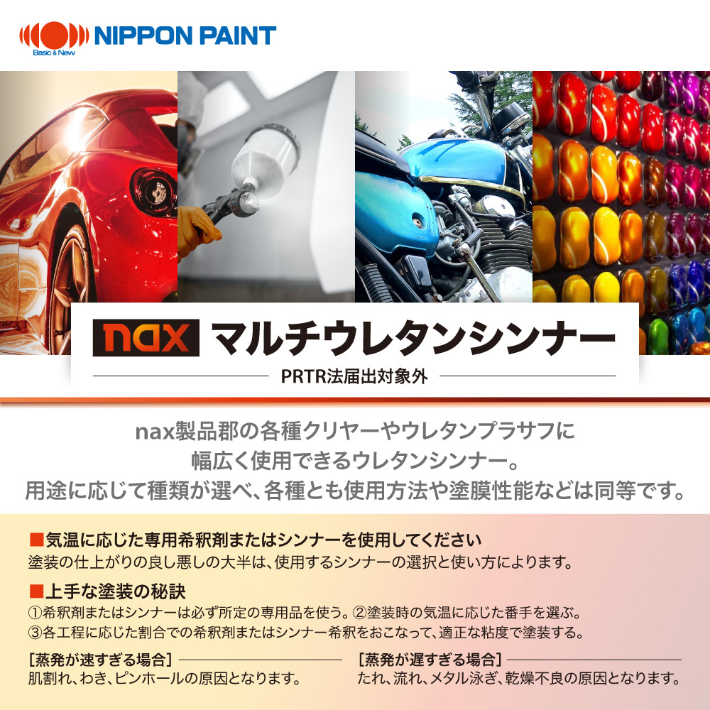 nax スタンダードウレタンシンナー 塗料品／自動車補修用】naxマルチ＃20スタンダードウレタンシンナー
