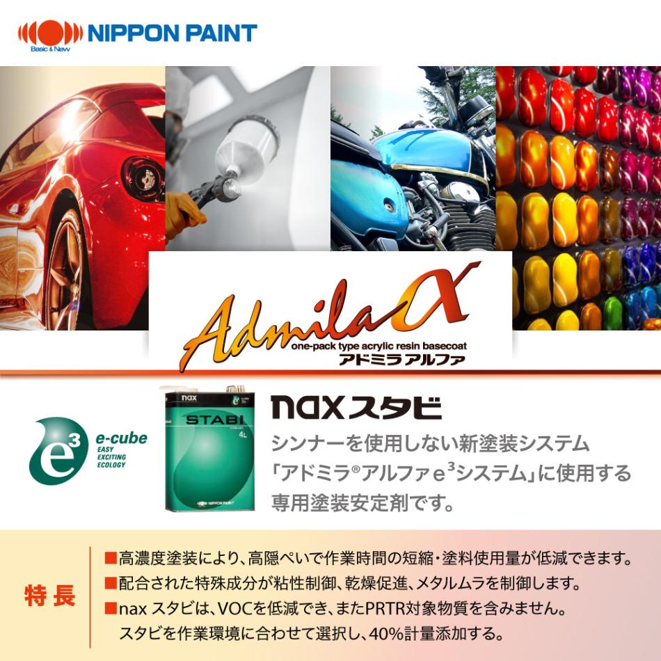 naxスタビ 3kg/小分け 日本ペイント 塗料 | 日本ペイント自動車