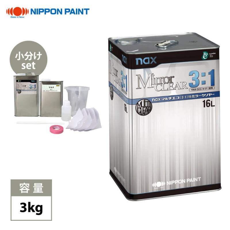 マルチエコ(3:1)15ミラークリヤー 3kgセット/日本ペイント クリヤー 塗料