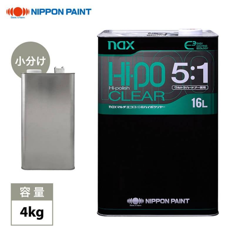 マルチエコ(5:1)40ハイポクリヤー 4kg/日本ペイント クリヤー 塗料