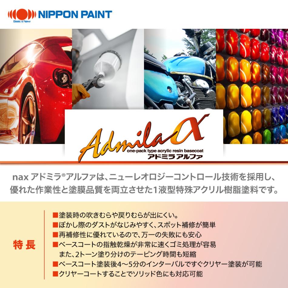日本ペイント アドミラ901 バインダー & 611チンチングブラックNP アドミラアルファ 901バインダー 3.4kg/日本ペイント 塗料