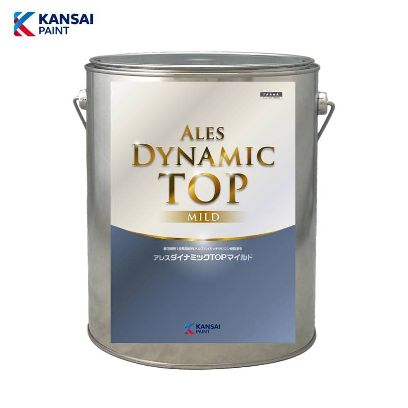 関西ペイント アレスダイナミックTOPマイルド KP標準色/白 つやあり 3kg【メーカー直送便/代引不可】外壁用 塗料