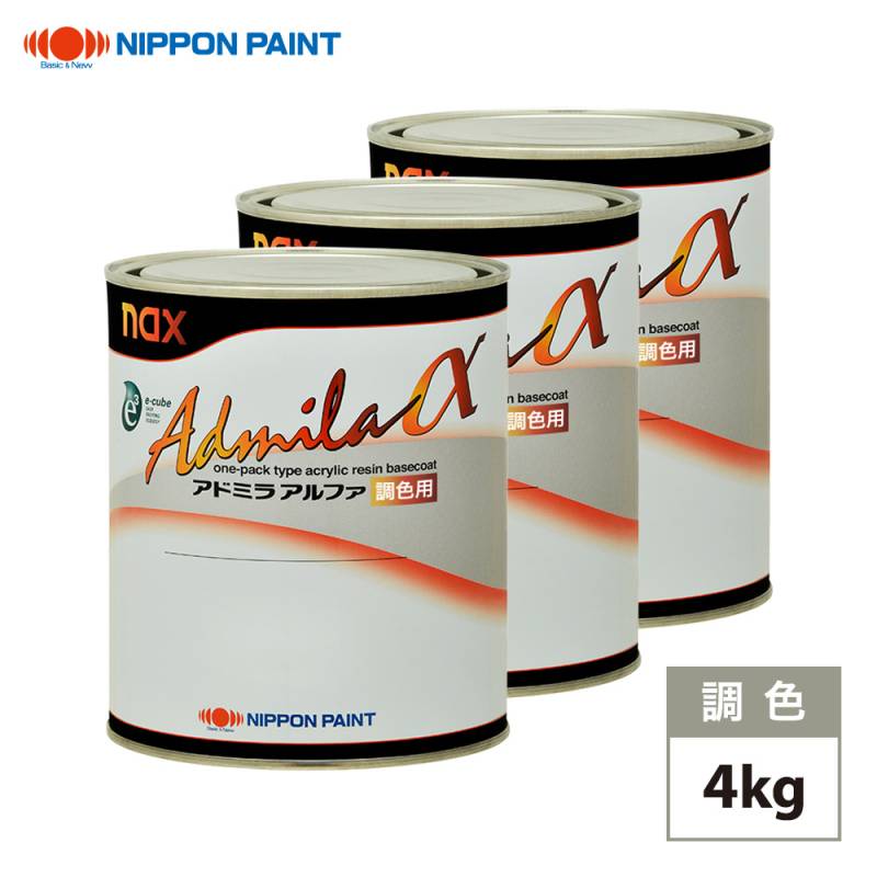 日本ペイント アドミラα 調色 ボルボ 625 モスイエロー 4kg (希釈済)