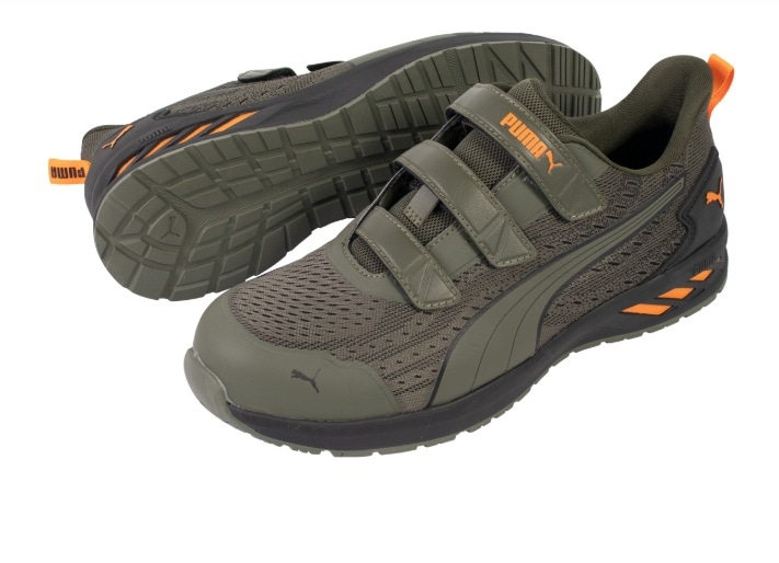 PUMA SAFETY(64.407)PUMA SAFETY 64.407 グライド ロー オリーブ