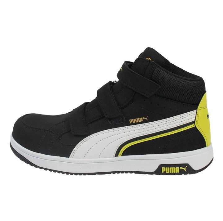 PUMA SAFETY(63.203)PUMA SAFETY 63.203 エアツイスト2.0 ミッド フック&ループ ブラック