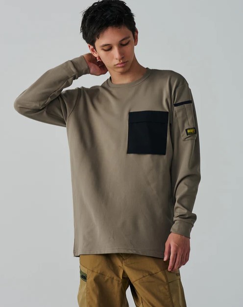 TSデザイン(55353)ニッカーズドライワッフルロングスリーブTシャツ