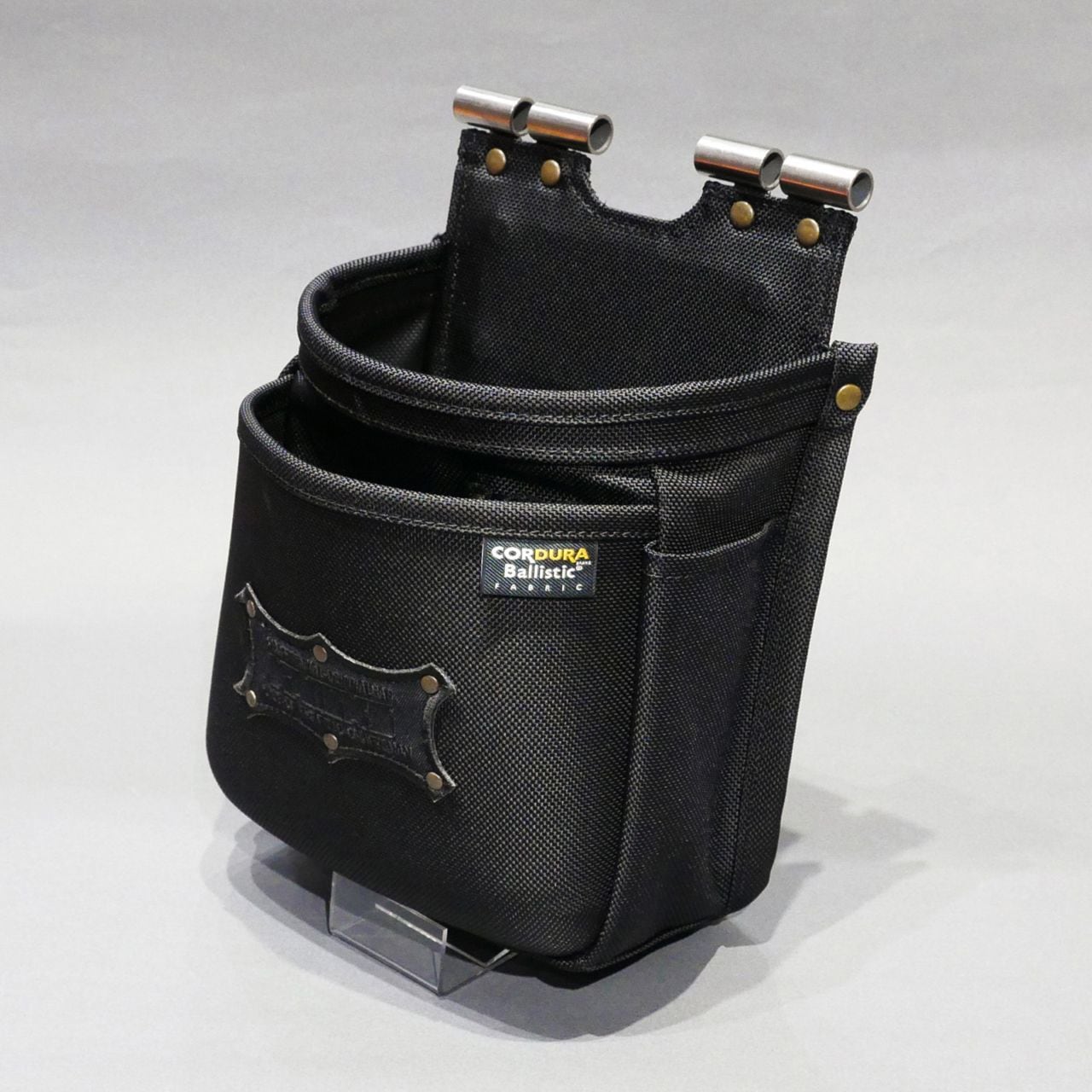 ニックス(BAT-201DDXSP)前袋(外側)EVA型押タイプコーデュラバリスティック生地チェーン対応2段腰袋DX