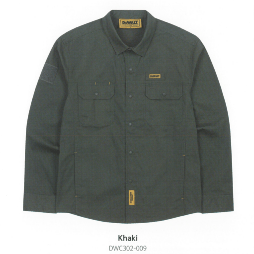 DEWALT(DWC302-009-Kakhi-XL)Dewalt Detroit Ripstop Shirts デトロイト　Kakhi　(XL)