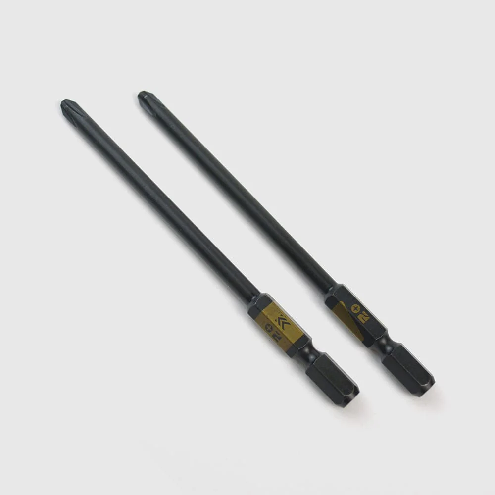 フジ矢(5202D-100-BG) 段付ビット(黒金・2本組)+2×100mm