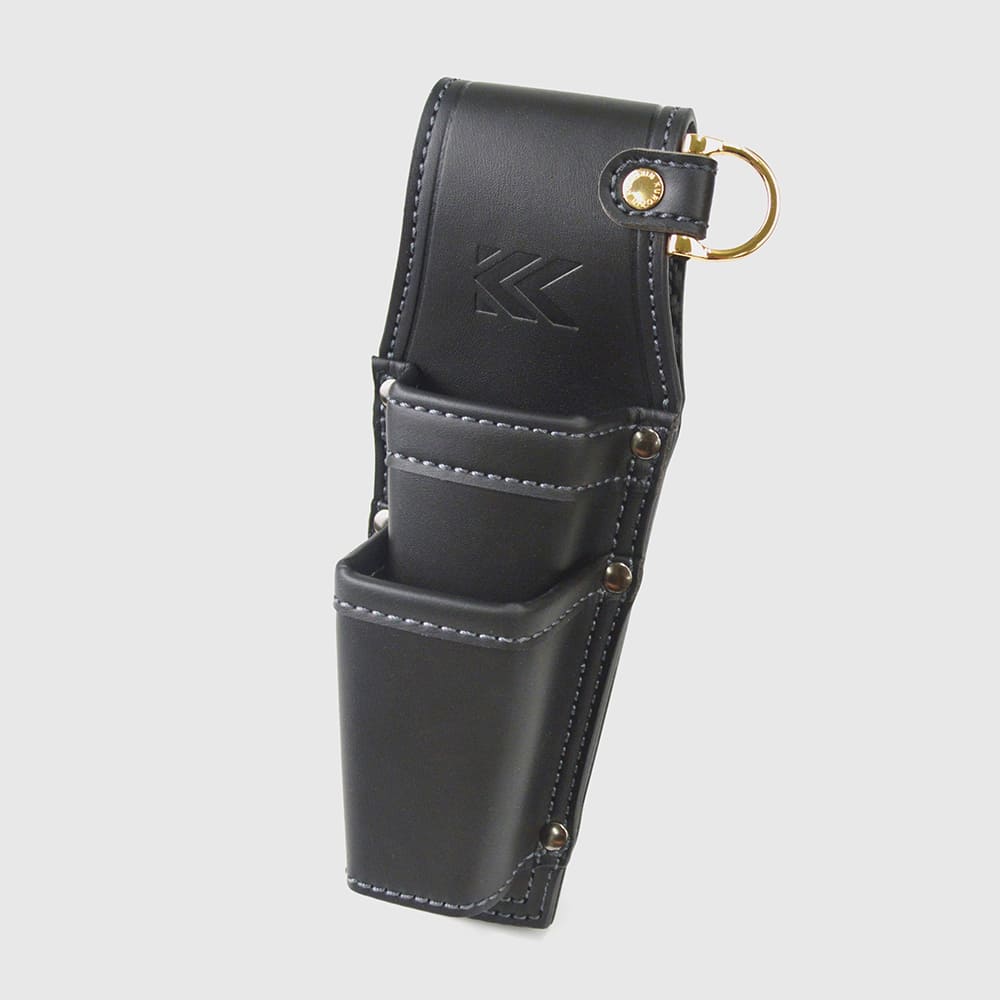 フジ矢(AH-62BG)ホルダー2段(黒金)LIGHT PU LEATHER SERIES