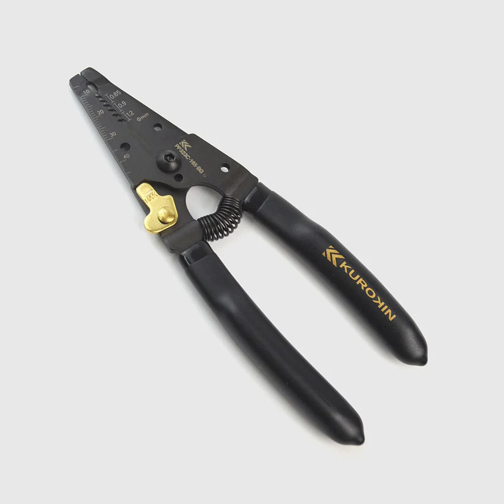 フジ矢(PP323C-165-BG) ワイヤーストリッパ C型(黒金)