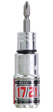 S-tool(SWD-1721)2サイズ差替ソケット　12角　　(17・,21mm)
