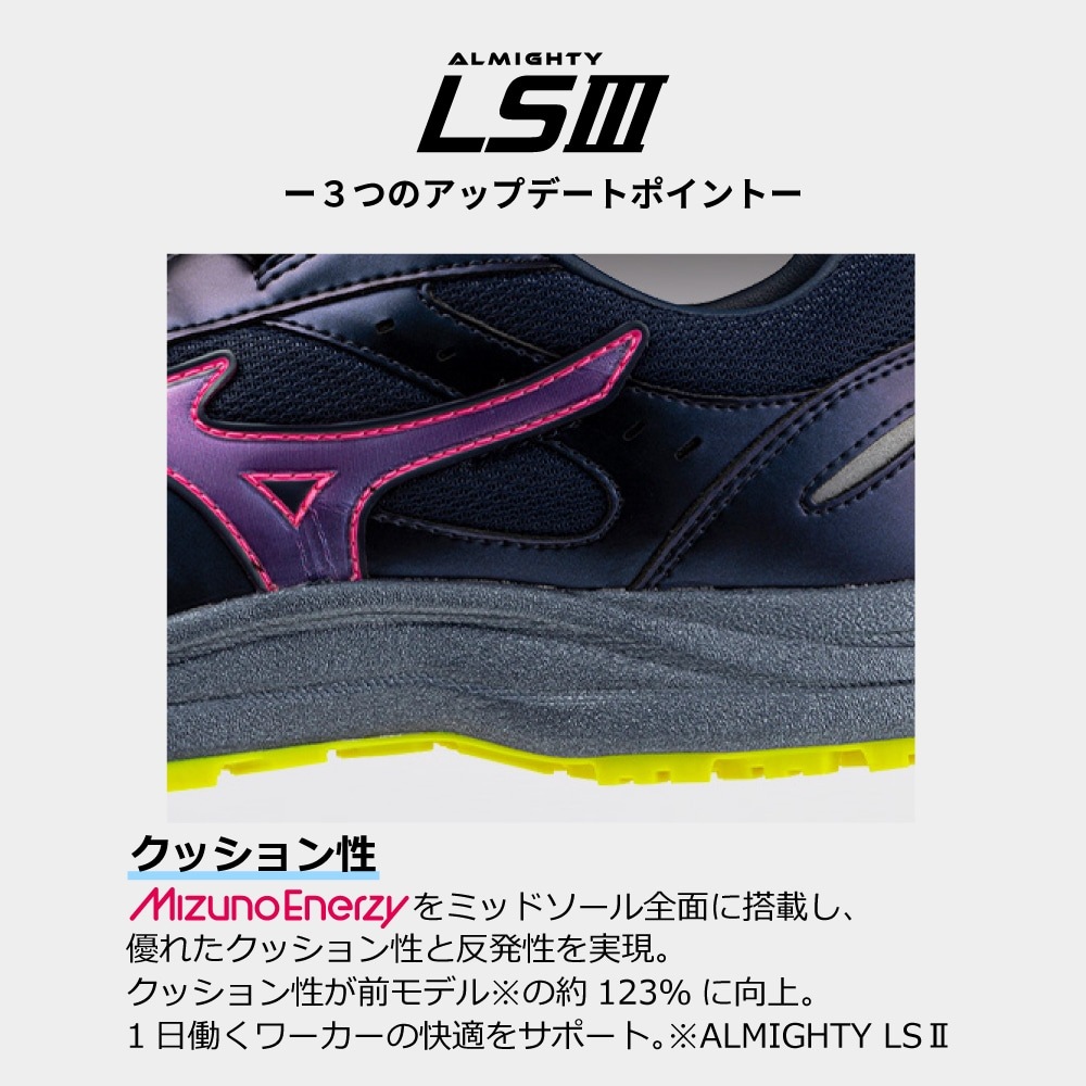 ミズノ(F1GA260614)ALMIGHTY LSIII53LBOA(限定品）　オールマイティLSIII 53L BOA(ダイヤル／ローカット／ワーキング)
