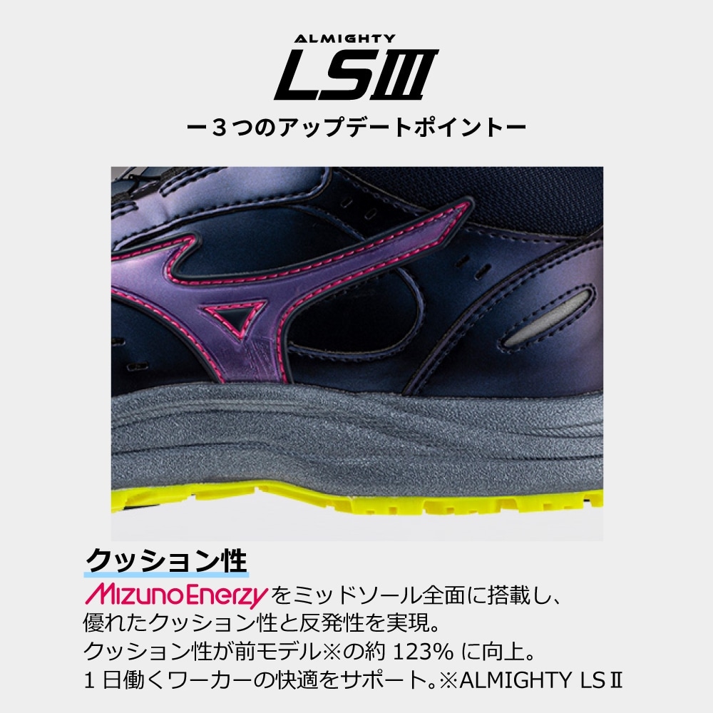ミズノ(F1GA260714)ALMIGHTY LSIII74MBOA(限定品) オールマイティLSIII 74M BOA(ダイヤル/ミッドカット/ワーキング)
