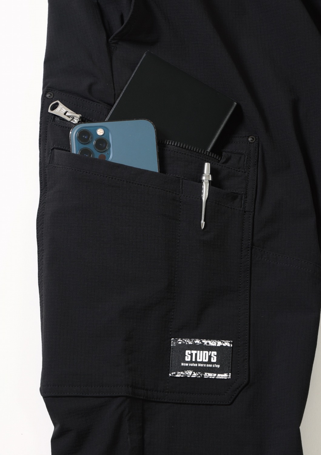 STUD'S(S2218)CORDURA 縦横ストレッチカーゴパンツ