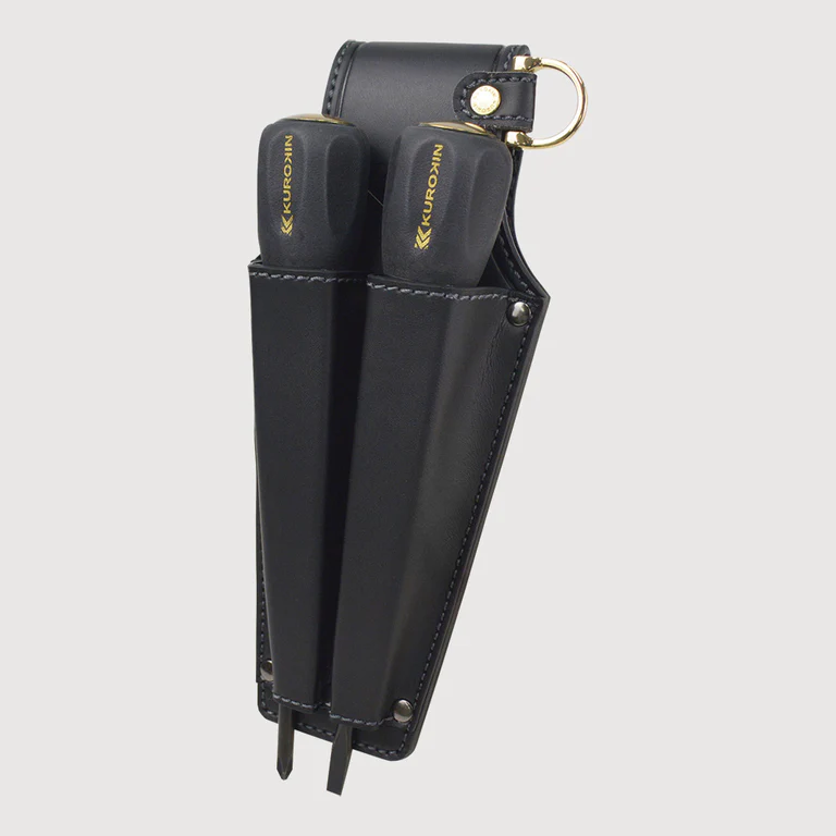フジ矢(AH-31BG)ドライバー2Pホルダー（黒金）LIGHT PU LEATHER SERIES