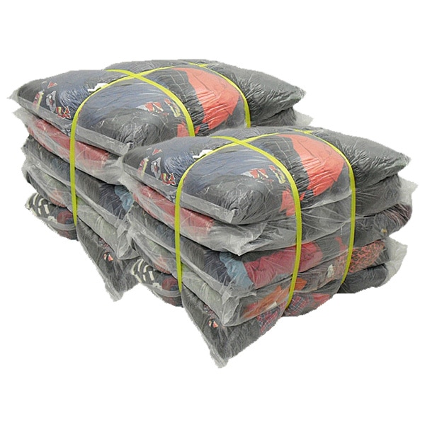 濃色綿ウエス（五色）　40kg梱包(4kg×5袋×2梱包)