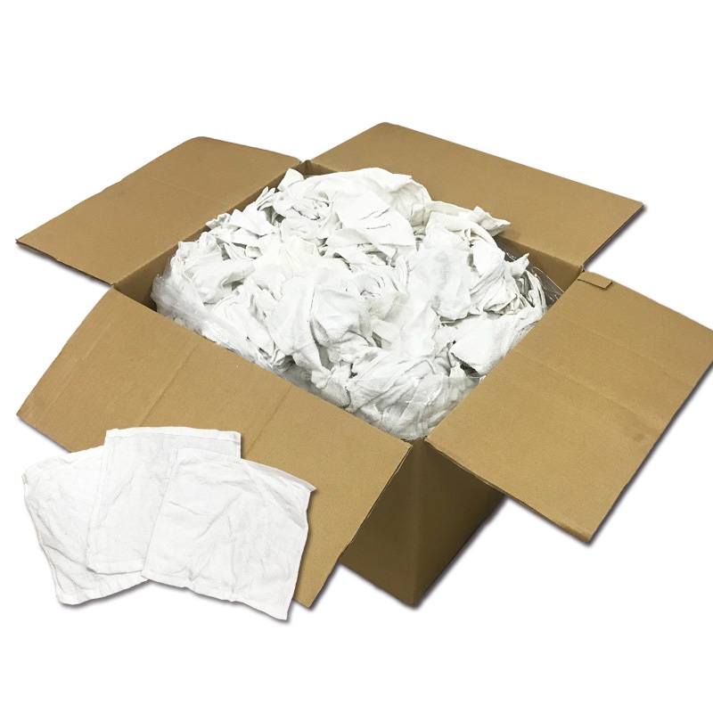 白おしぼり風（小）ウエス(リサイクル生地)10Kg/箱