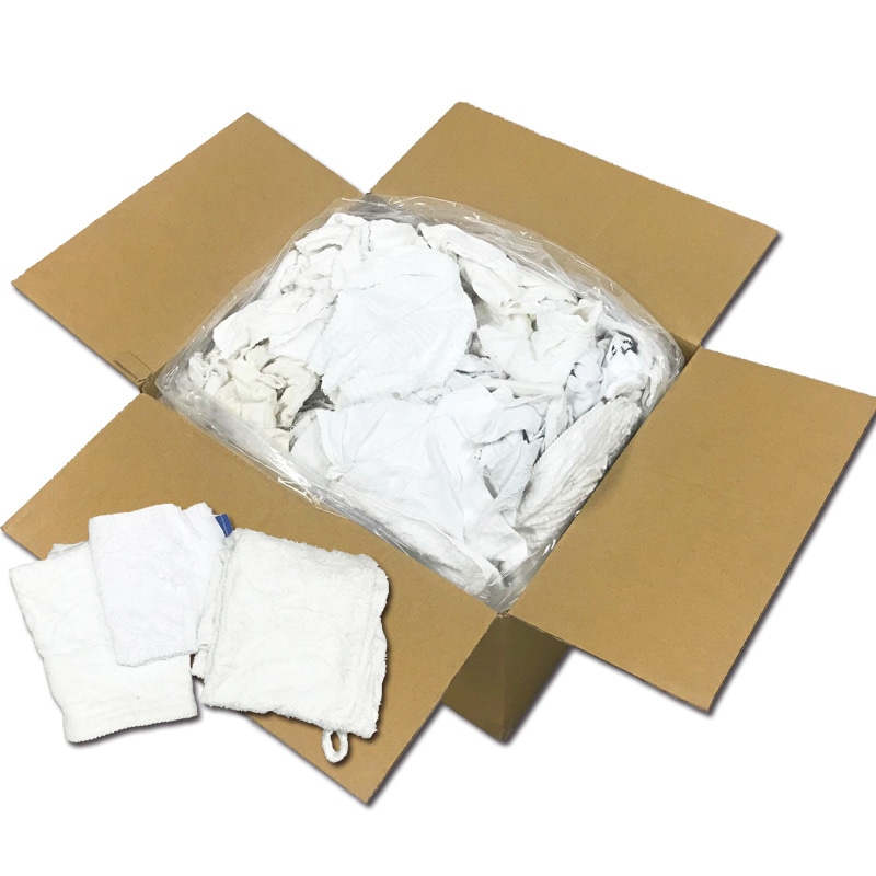 厚手白タオルウエス(リサイクル生地) 10kg/箱