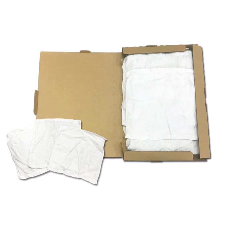 白おしぼり風（小）ウエス(リサイクル生地)約400～500ｇ 【お試しサイズ/代引不可】