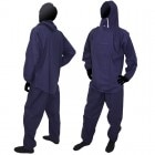 HK-5061 ネイビー塗装服  胸中央ポケット付 フリーサイズ（Lサイズ） 上下セット 1着|塗装服|作業用品