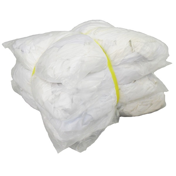 白ウエス(リサイクル生地)　20kg梱包/4kg×5袋