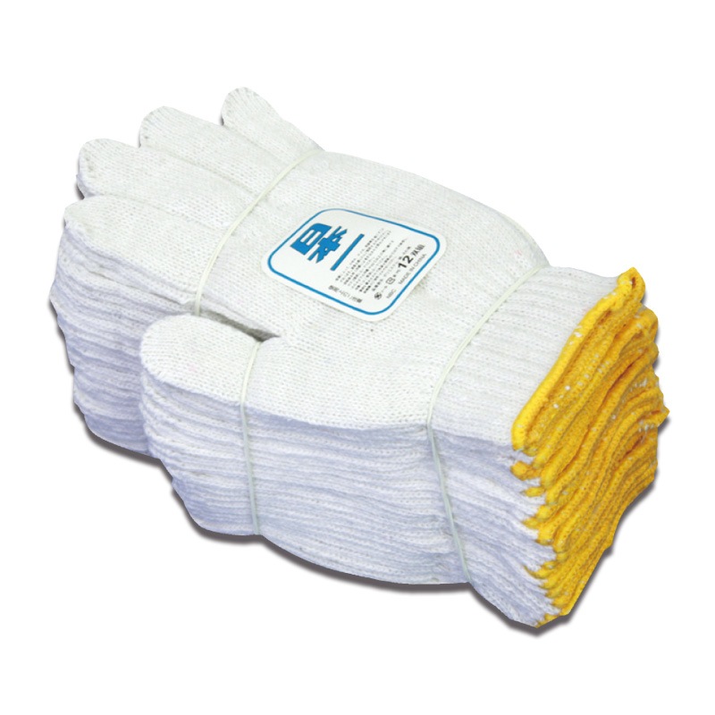 特紡軍手2本編白日本一 TWB600Y：約600ｇ　40ダース(12双)/束×40　480双