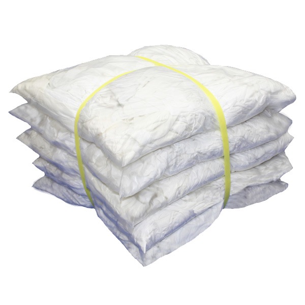 白メリヤスウエス(リサイクル生地)　10kg梱包 [簡易包装]