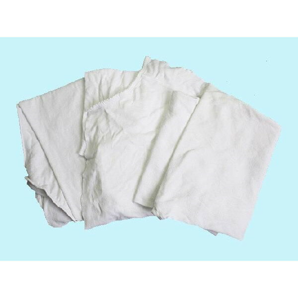 白メリヤスウエス(リサイクル生地)　10kg梱包 [簡易包装]