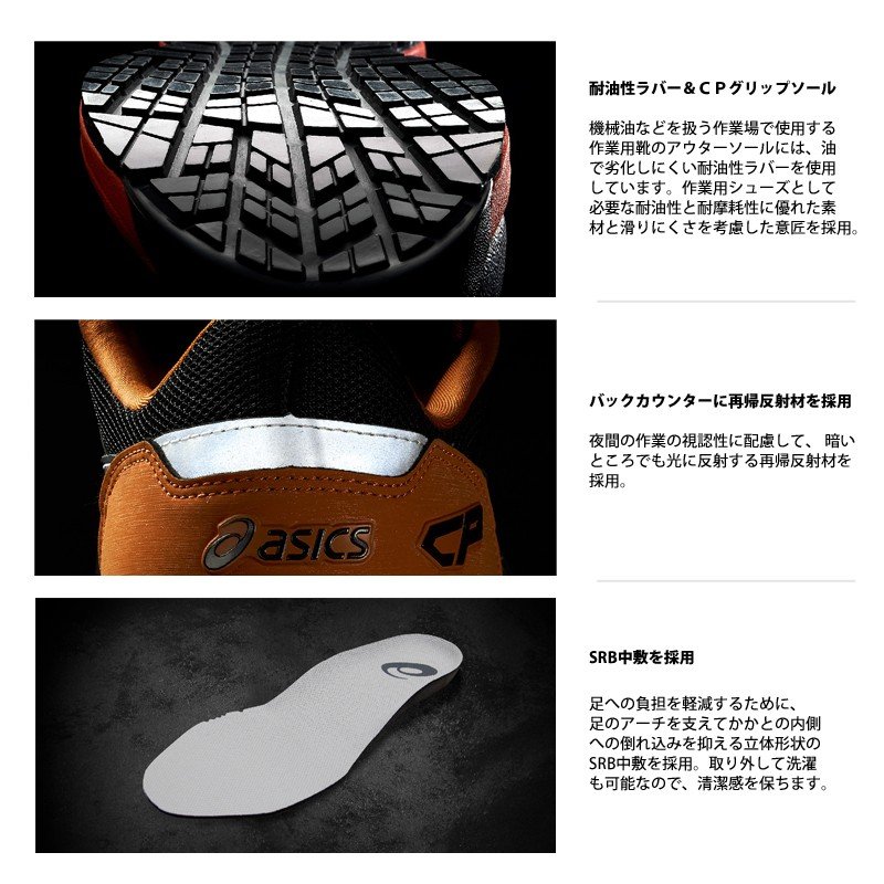 アシックス 1271A029 ウィンジョブ CP209 Boa 安全靴 asics